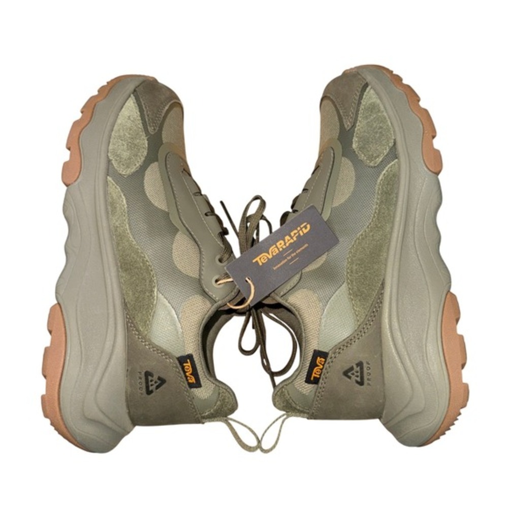 NEW Teva Geotrecca Low RP Womens 7 Burnt Olive Green Waterproof Hiking Sneakers‎